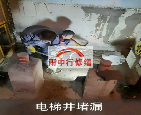 济宁星雨华府电梯井堵漏案例